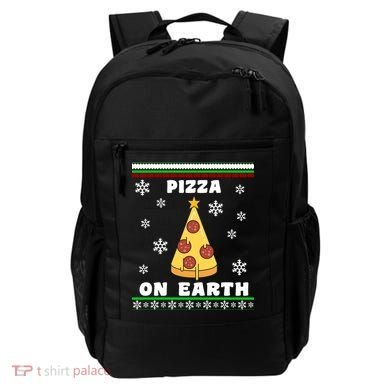 Pizza On Earth Ugly Christmas Backpack