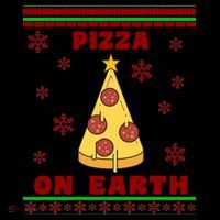 Pizza On Earth Ugly Christmas Coffee Mug thumb 5