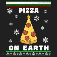 Pizza On Earth Ugly Christmas Beanie thumb 2