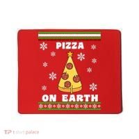 Pizza On Earth Ugly Christmas Mousepad thumb 0