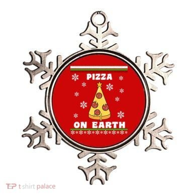 Pizza On Earth Ugly Christmas Ornament
