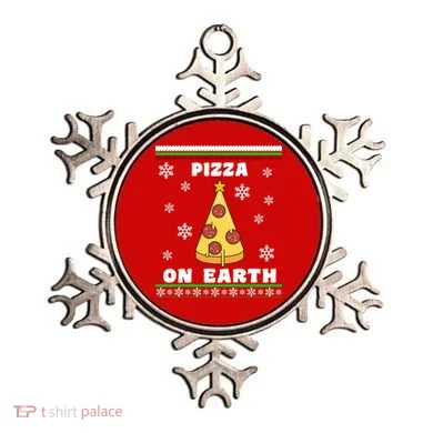 Pizza On Earth Ugly Christmas Ornament