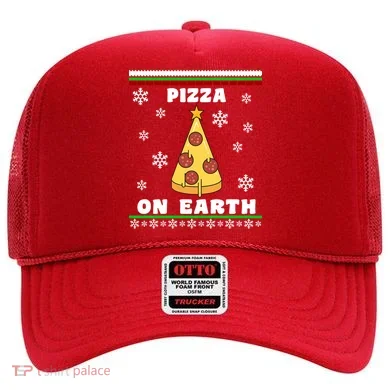 Pizza On Earth Ugly Christmas Hat