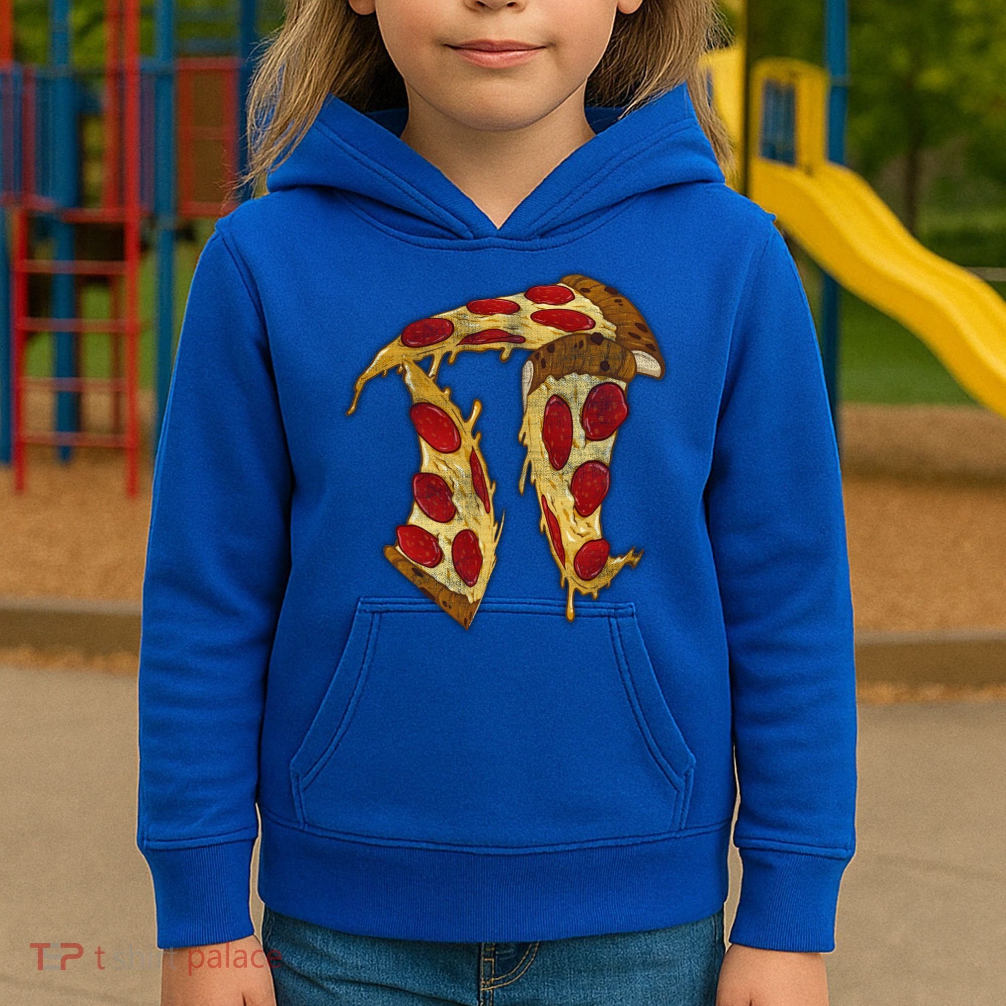 Pizza Pi Day Kids Hoodie