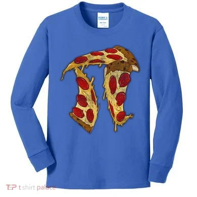 Pizza Pi Day Kids Long Sleeve Shirt