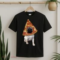 Pizza Pug Dog T-Shirt thumb 2