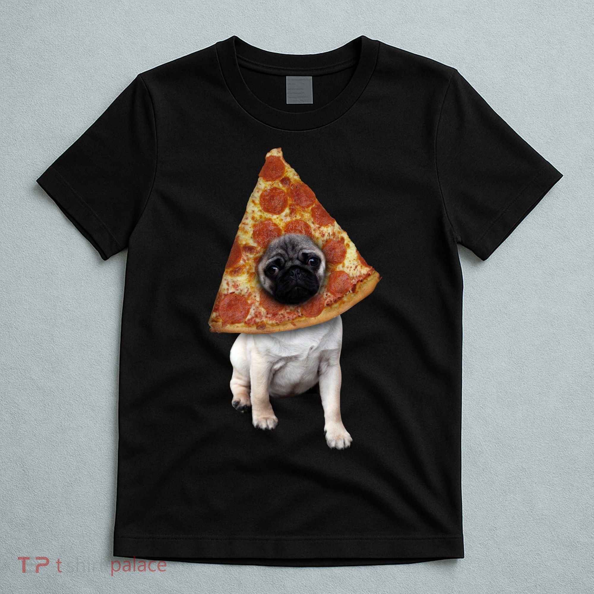 Pizza Pug Dog T-Shirt