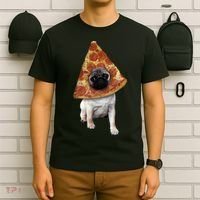 Pizza Pug Dog T-Shirt thumb 6
