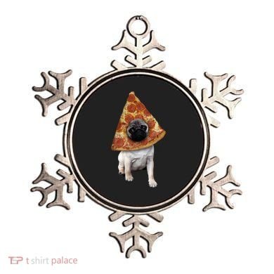 Pizza Pug Dog Ornament
