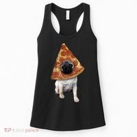 Pizza Pug Dog Women's Tank Top thumb 0