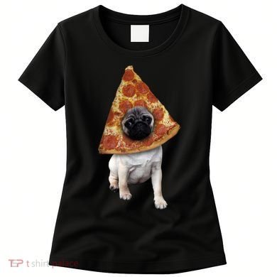Pizza Pug Dog Women's T-Shirt