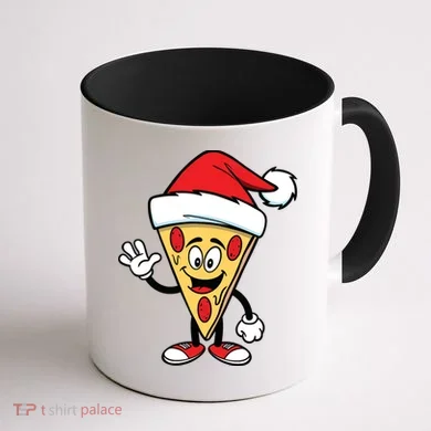 Pizza Santa Coffee Mug back