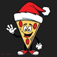 Pizza Santa Golf Towel thumb 3