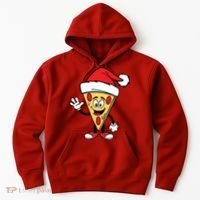 Pizza Santa Hoodie thumb 0