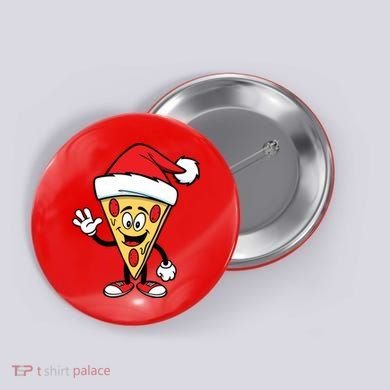 Pizza Santa Button