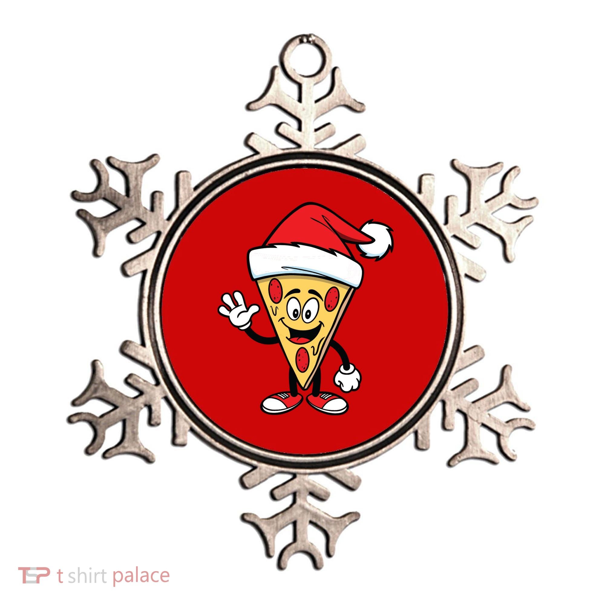 Pizza Santa Ornament