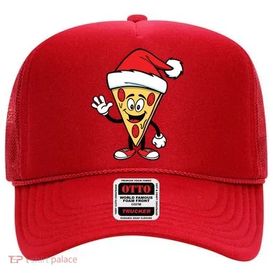 Pizza Santa Hat