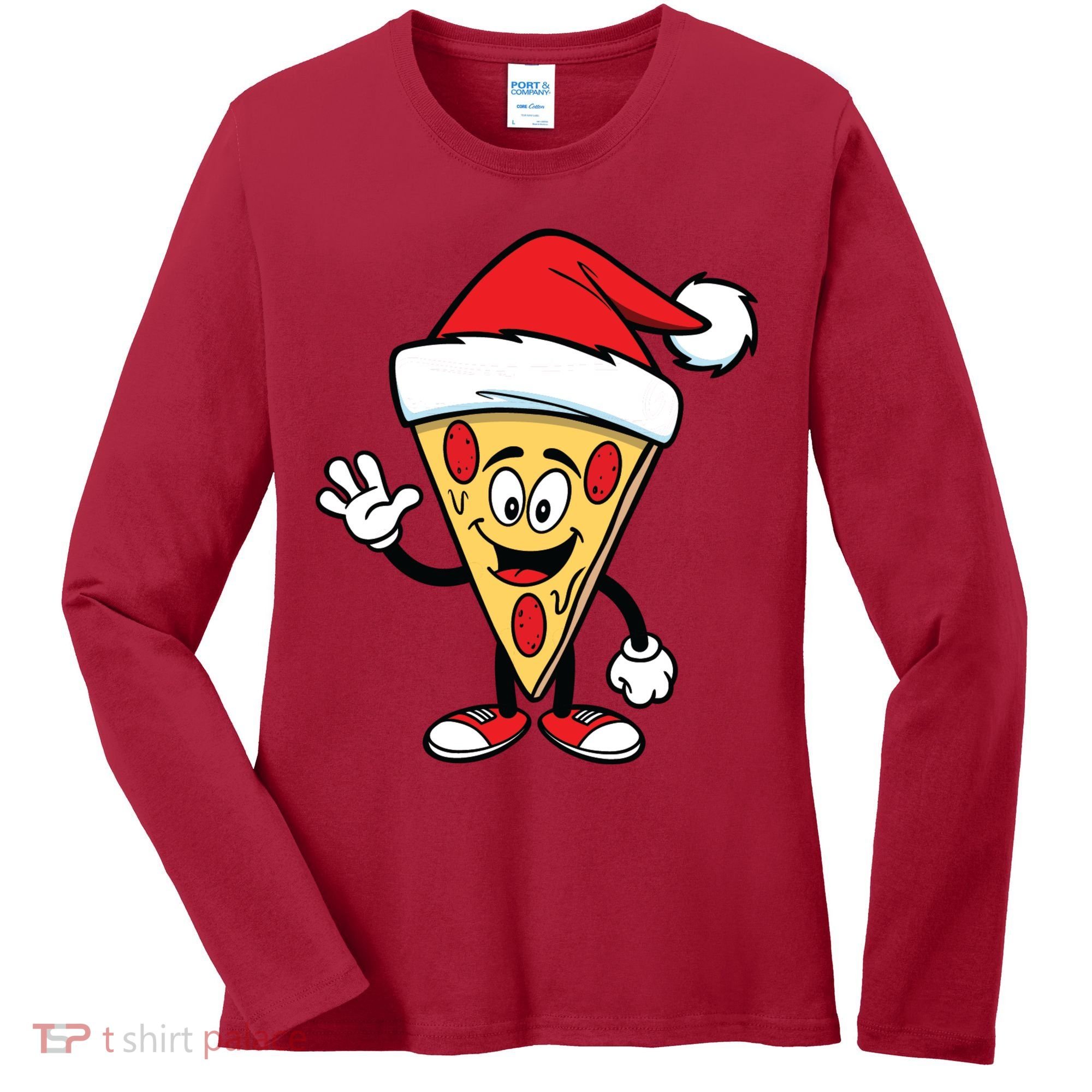 Pizza Santa Women's Long Sleeve Shirt