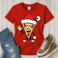 Pizza Santa Women's T-Shirt thumb 3