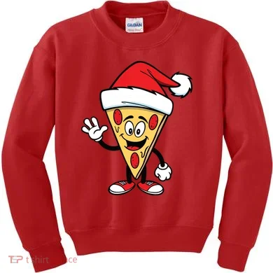 Pizza Santa Kids Sweatshirt