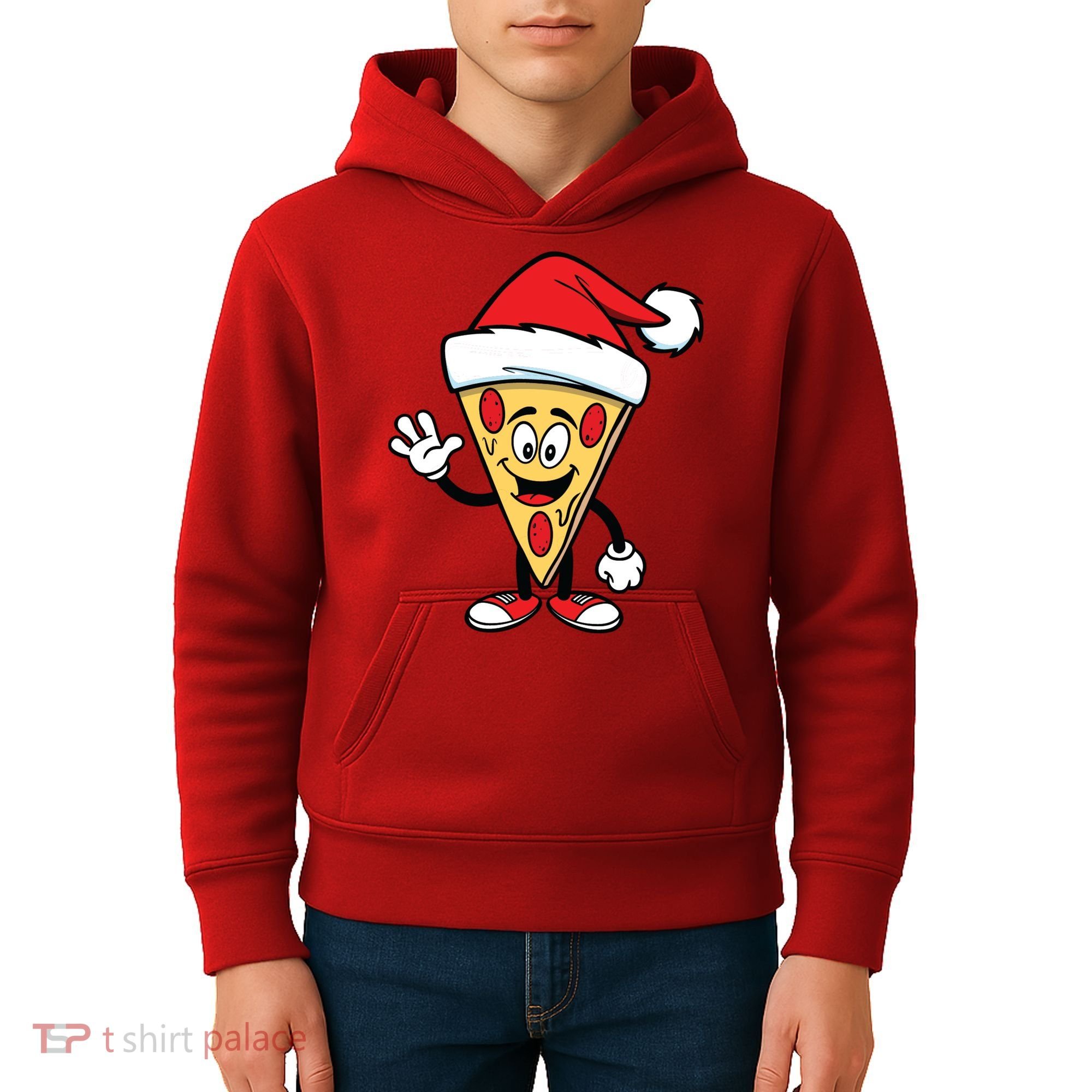 Pizza Santa Kids Hoodie