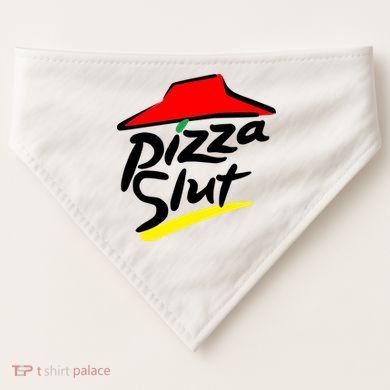Pizza Slut USA-Made Doggie Bandana