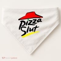 Pizza Slut USA-Made Doggie Bandana thumb 0