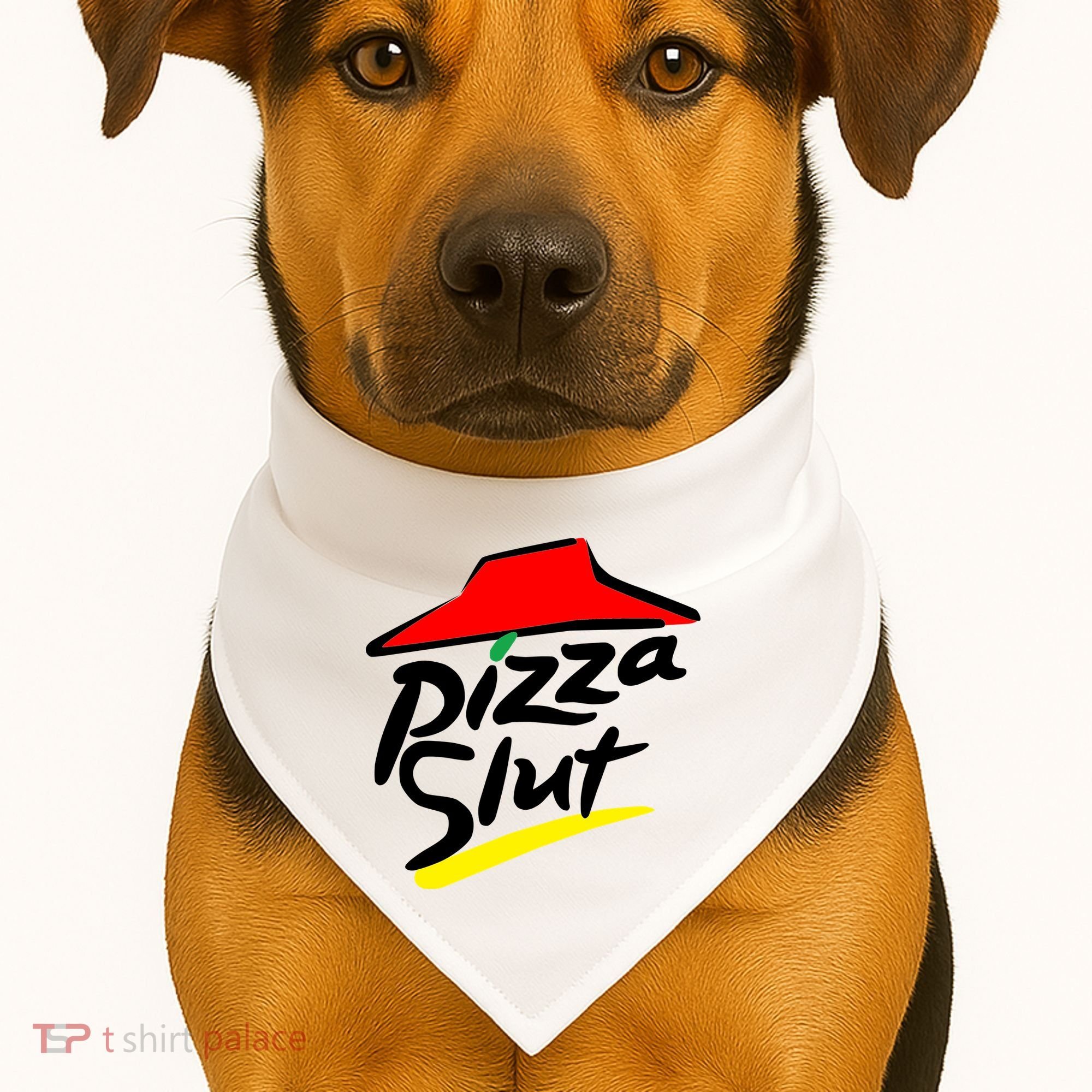 Pizza Slut USA-Made Doggie Bandana