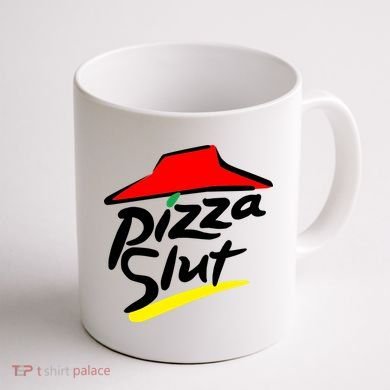 Pizza Slut Coffee Mug back