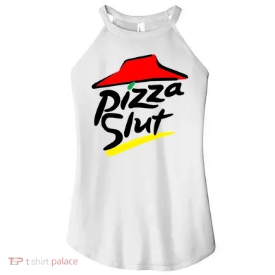Pizza Slut Women's Perfect Tri Rocker Tank