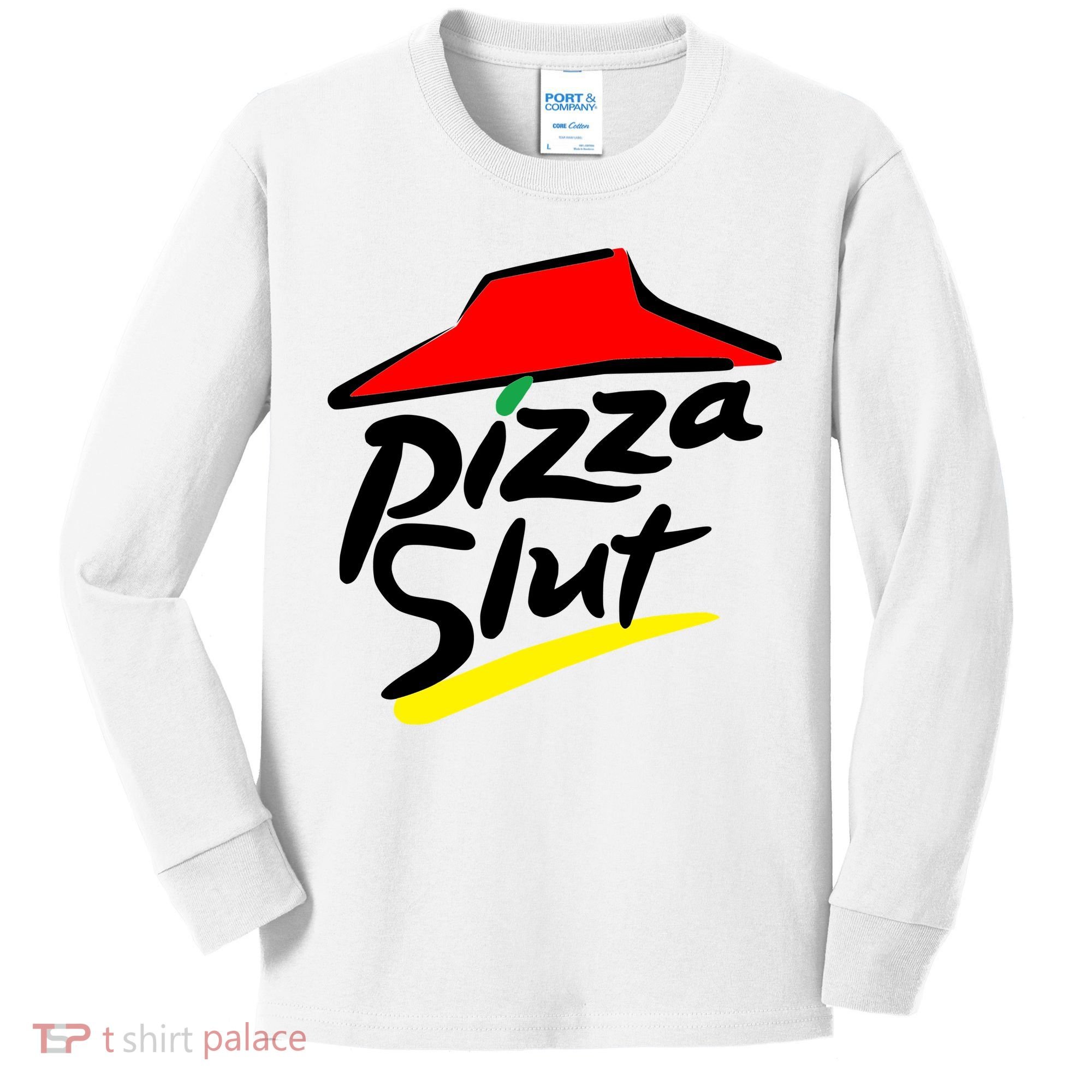 Pizza Slut Kids Long Sleeve Shirt