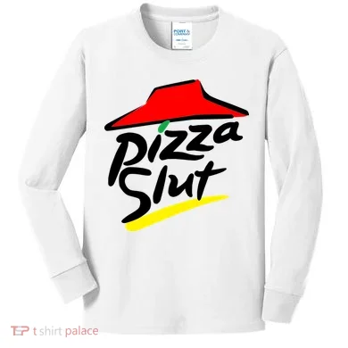Pizza Slut Kids Long Sleeve Shirt