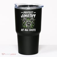 Protect Jimothy At All Cost Funny Raccoon Meme Tumbler thumb 0
