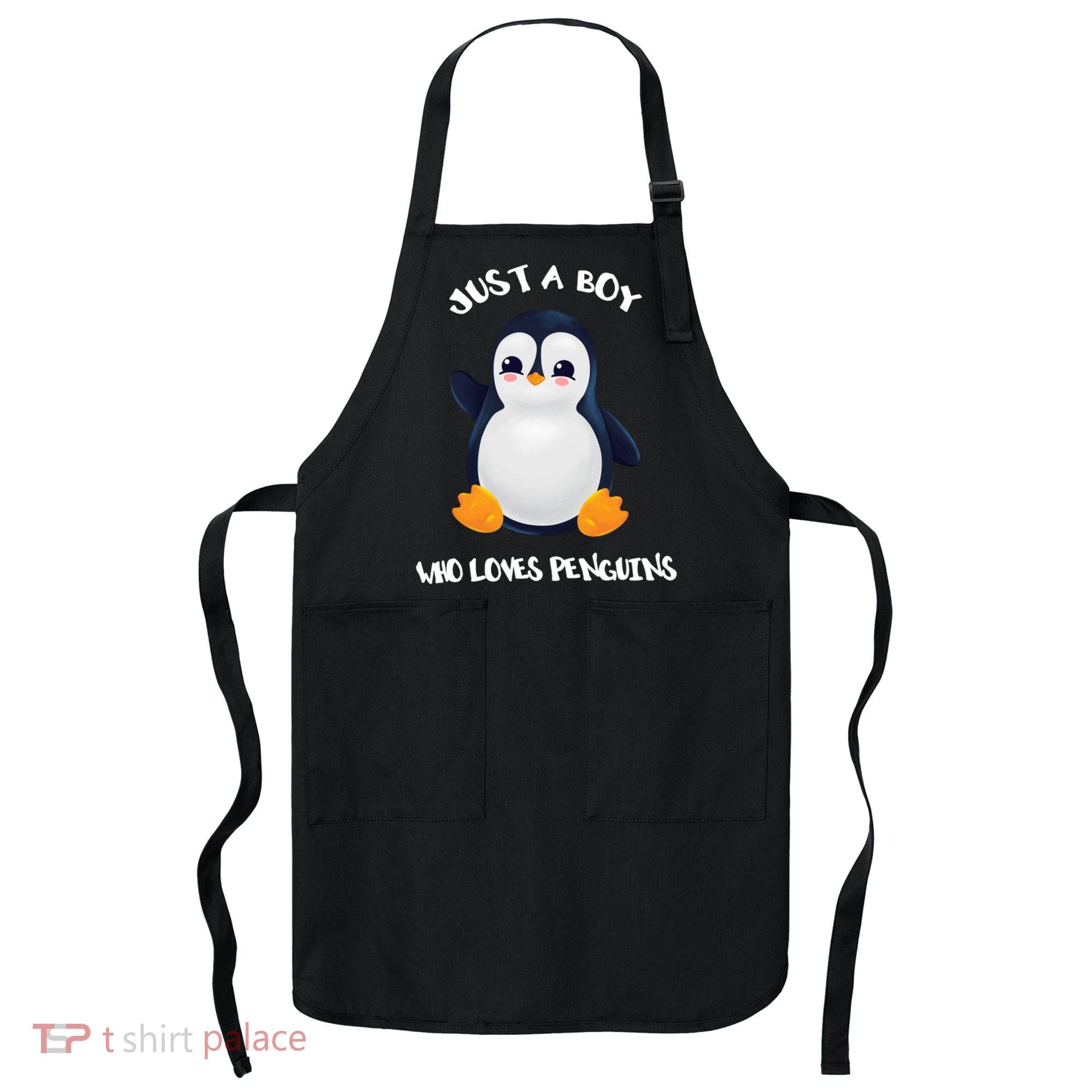 Penguin Just A Boy Who Loves Penguins Gift Apron