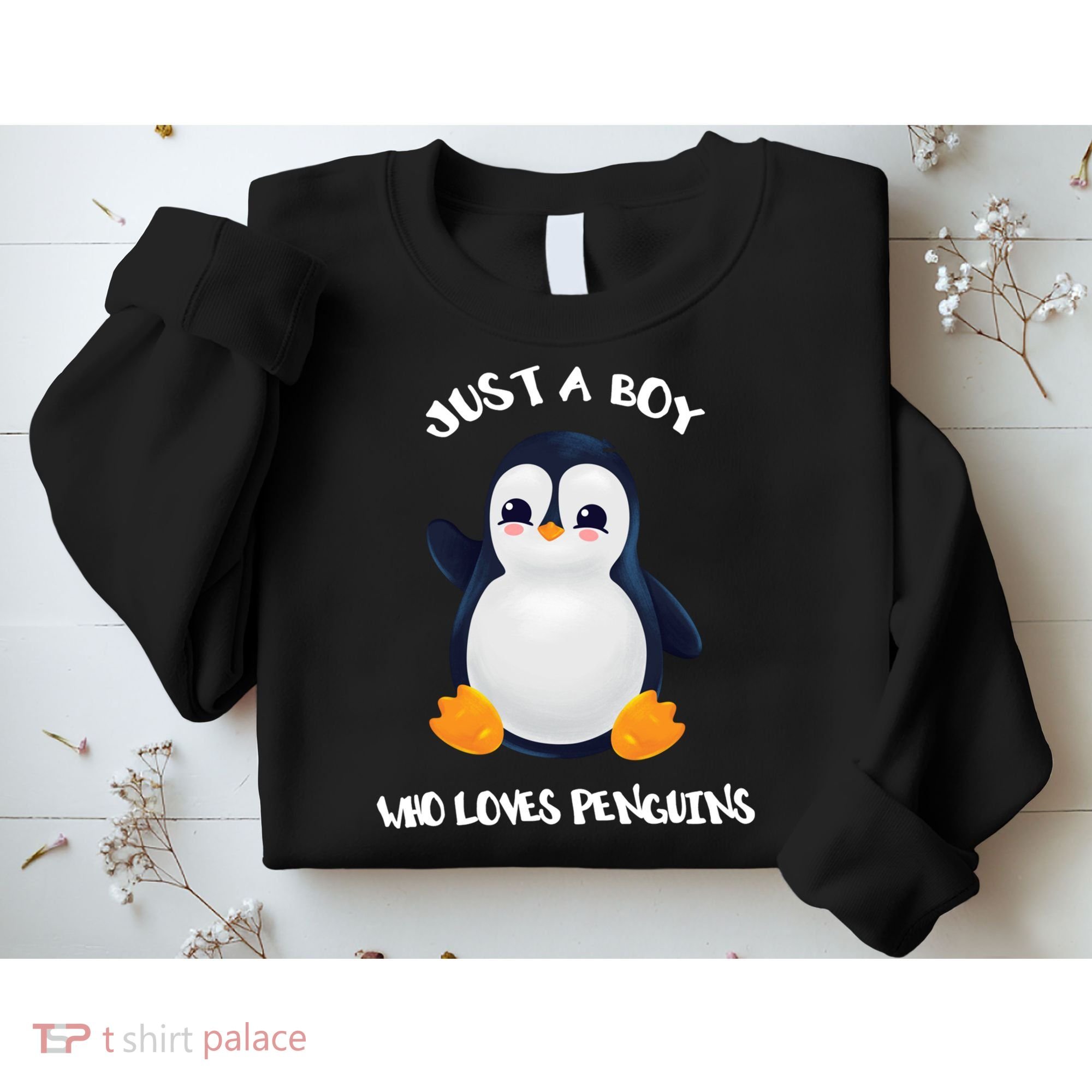 Penguin Just A Boy Who Loves Penguins Gift Sweatshirt
