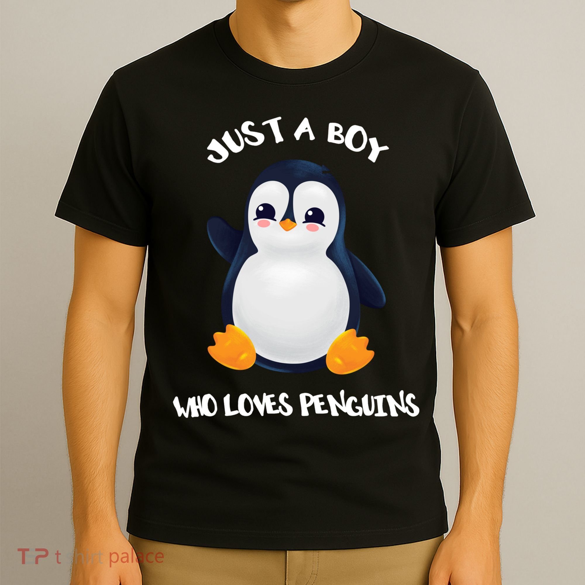 Penguin Just A Boy Who Loves Penguins Gift T-Shirt