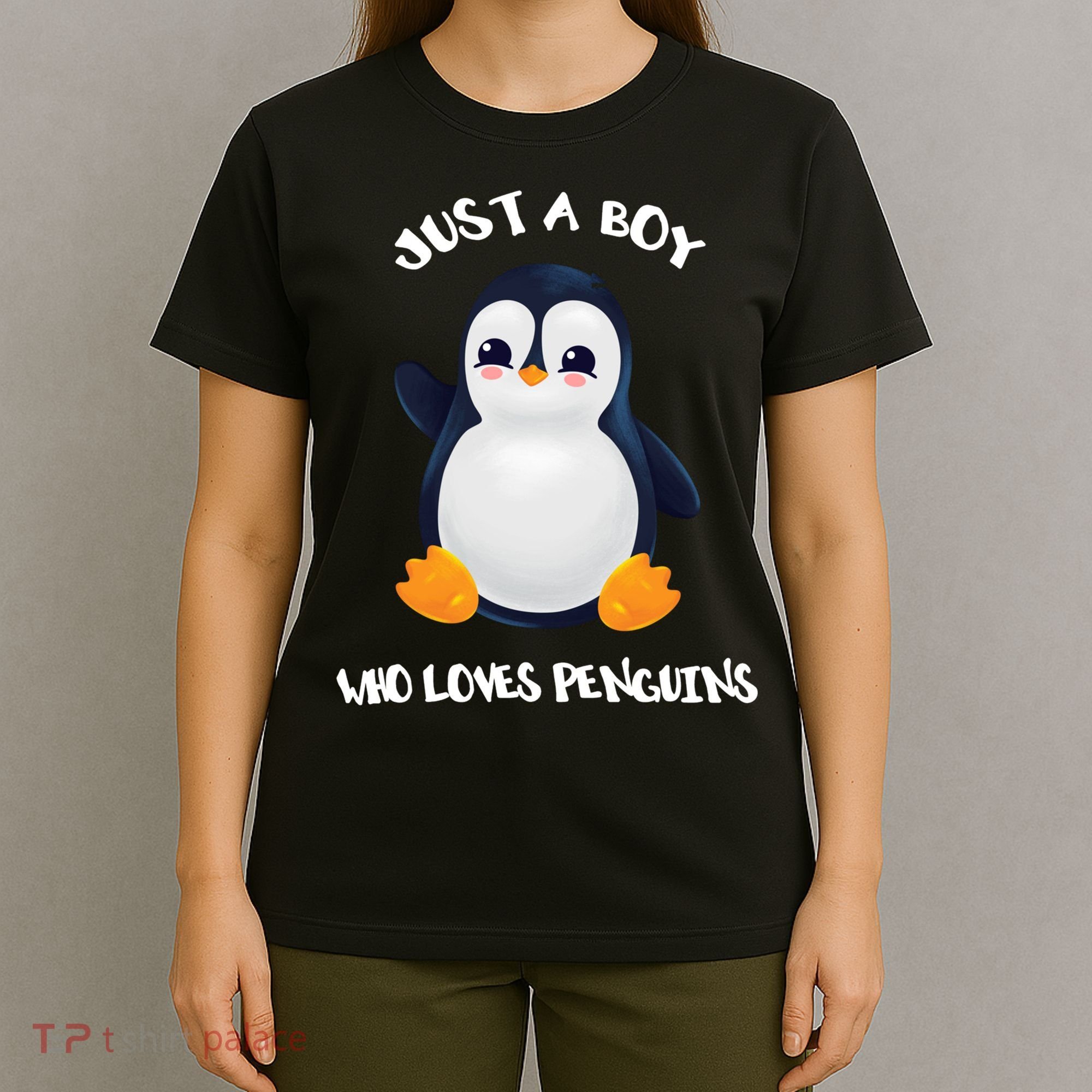Penguin Just A Boy Who Loves Penguins Gift T-Shirt