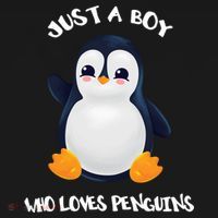 Penguin Just A Boy Who Loves Penguins Gift T-Shirt thumb 7