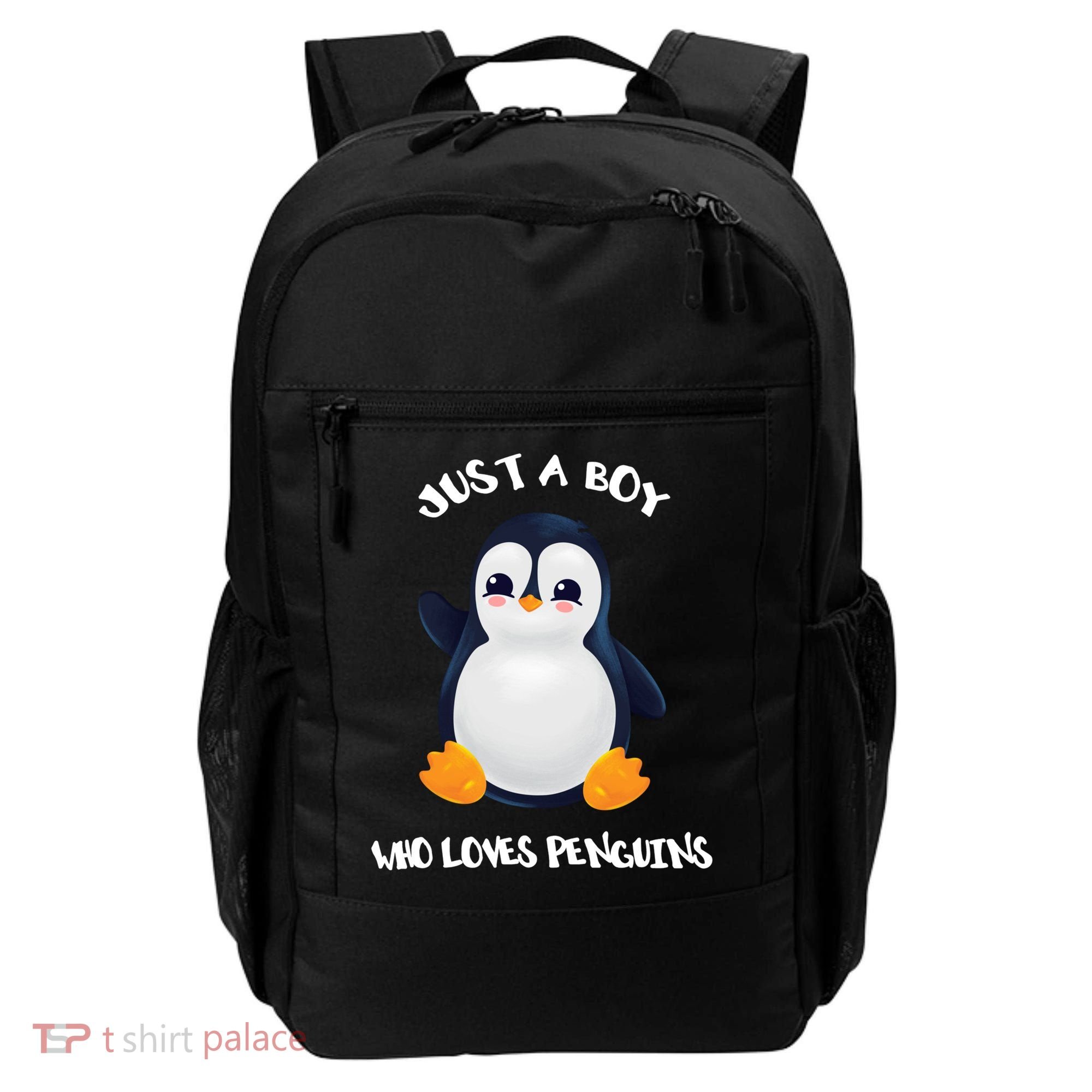 Penguin Just A Boy Who Loves Penguins Gift Backpack
