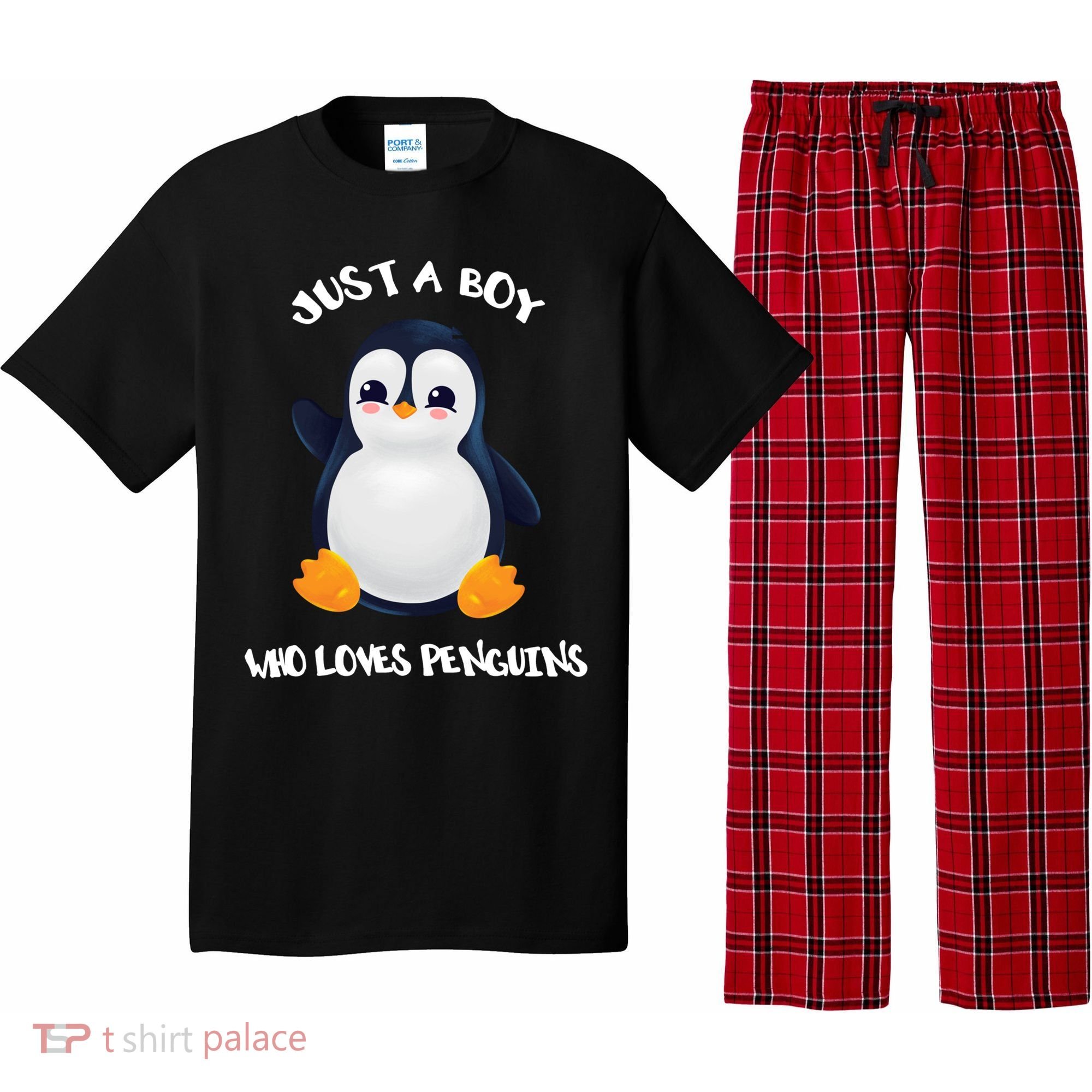 Penguin Just A Boy Who Loves Penguins Gift Pajama Set