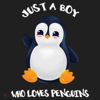 Penguin Just A Boy Who Loves Penguins Gift Golf Towel thumb 3