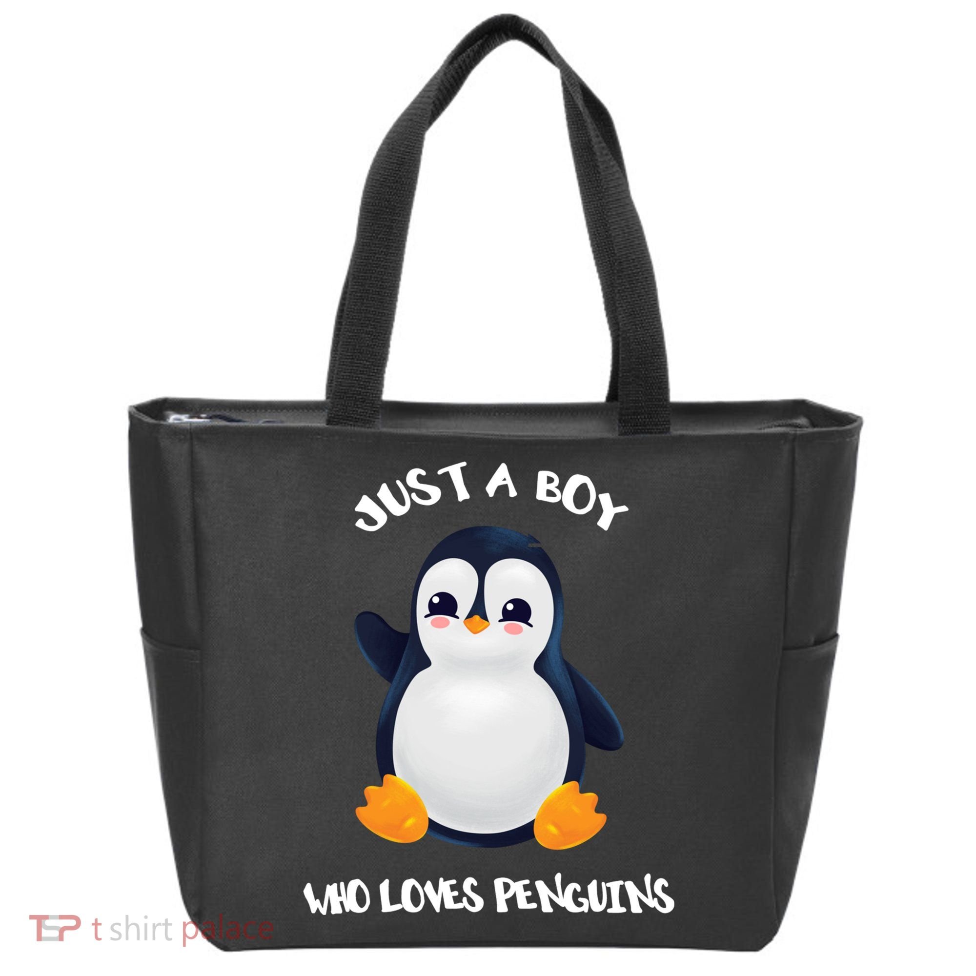 Penguin Just A Boy Who Loves Penguins Gift Tote Bag