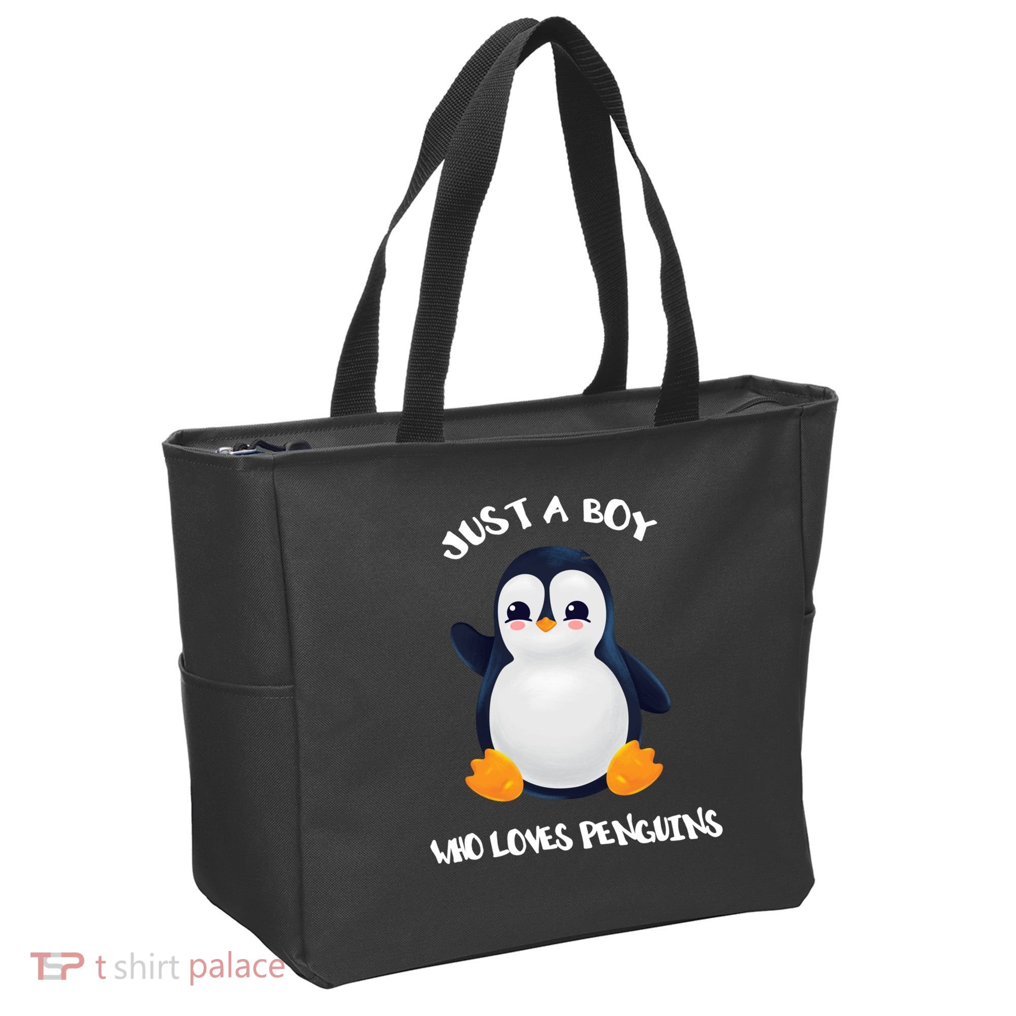 Penguin Just A Boy Who Loves Penguins Gift Tote Bag