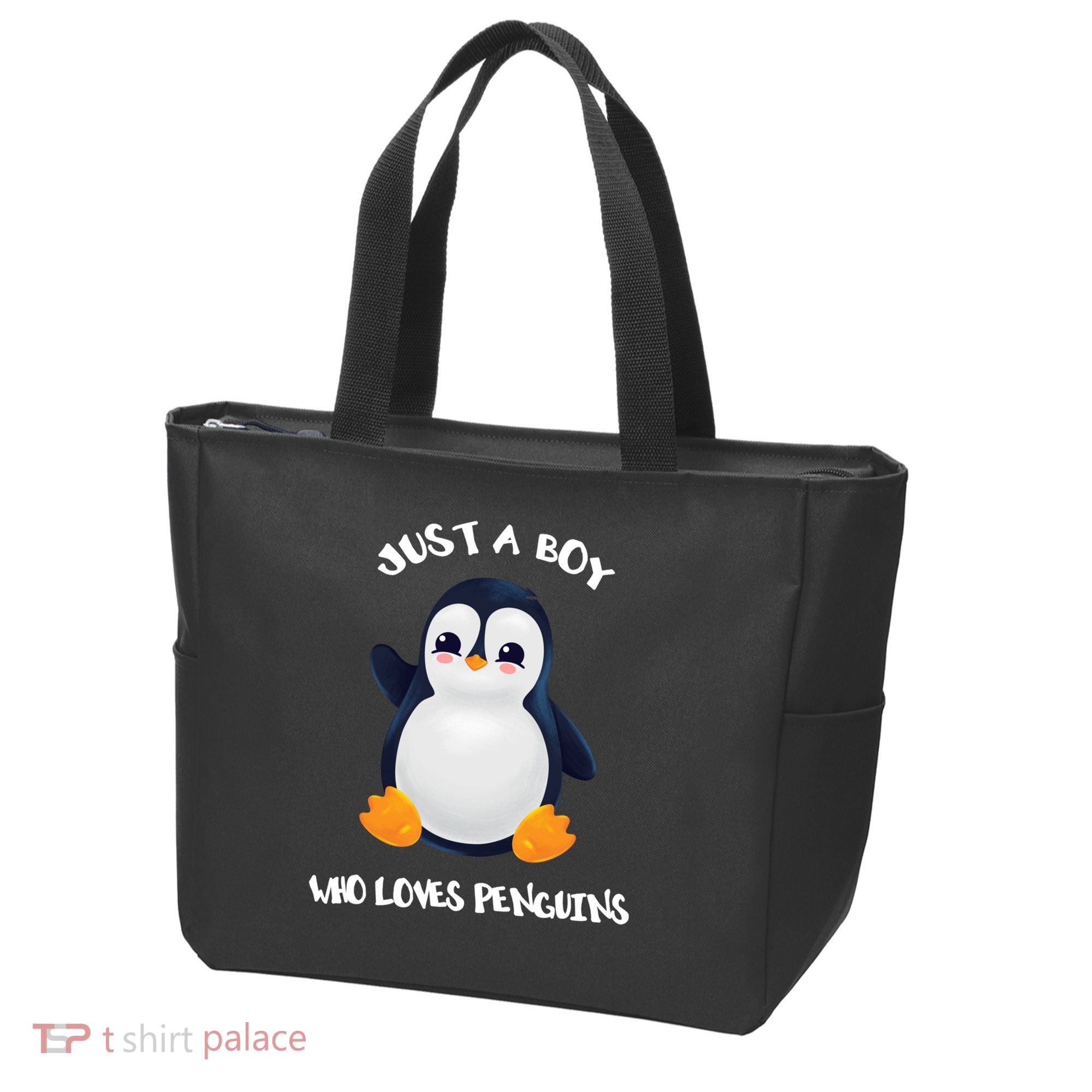 Penguin Just A Boy Who Loves Penguins Gift Tote Bag
