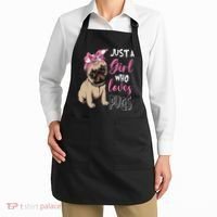 Pug Just a Who Loves Pugs Apron thumb 2