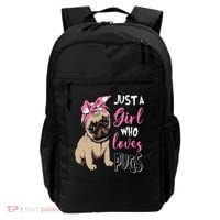 Pug Just a Who Loves Pugs Backpack thumb 0