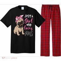 Pug Just a Who Loves Pugs Pajama Set thumb 0