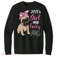 Pug Just a Who Loves Pugs V.I.T. Fleece Crew Sweatshirt thumb 0