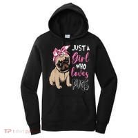 Pug Just a Who Loves Pugs Women's Hoodie thumb 0