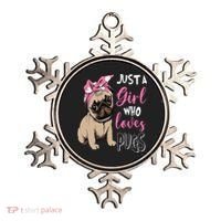 Pug Just a Who Loves Pugs Ornament thumb 0
